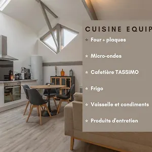Atypique - 2 Avec Salles De Bains, Cuisine Equipee, Parking Gratuit Appartement